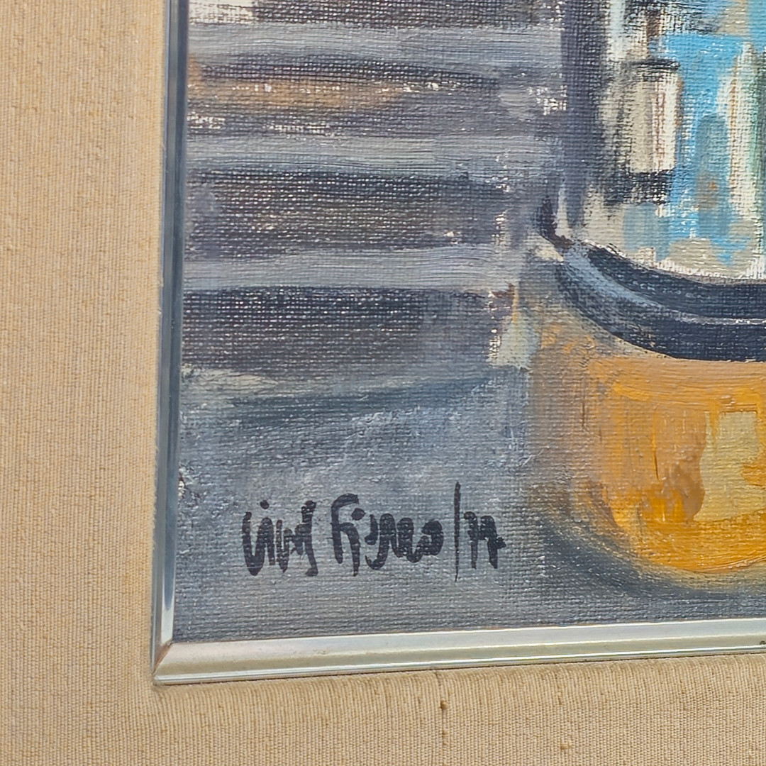 ANTONI VIVES FIERRO. Farmacia londinense, óleo sobre lienzo.
