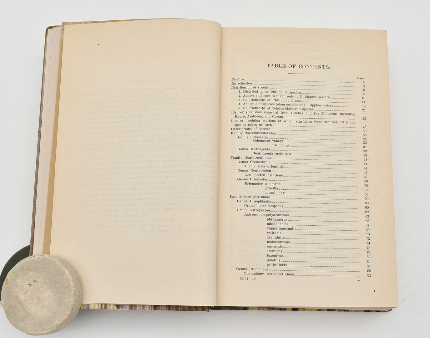 Starfishes of the Philippine Seas and Adjecent Waters by Walter K. Fisher.
