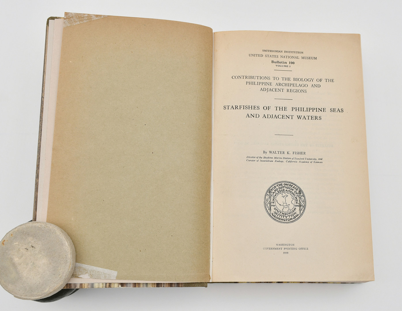Starfishes of the Philippine Seas and Adjecent Waters by Walter K. Fisher.