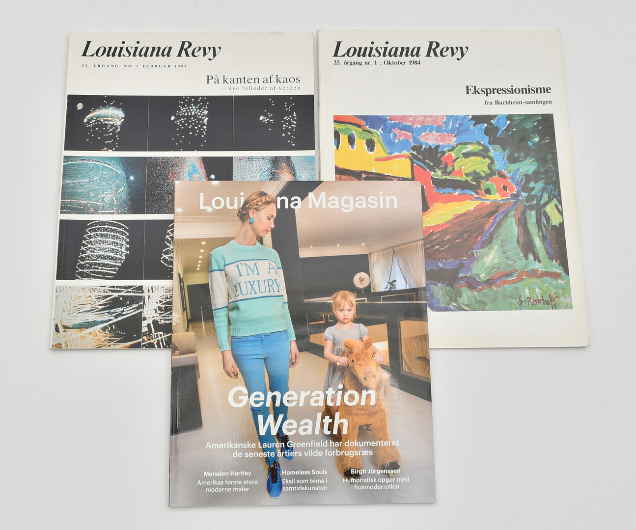 Louisiana revy 15 volymer + 2 utställningsböcker.