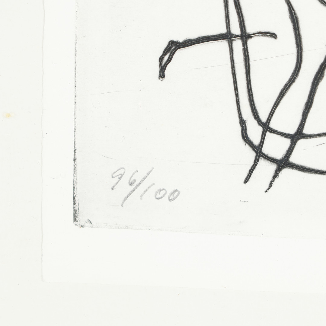 ROBERT JACOBSEN (1912-93). Abstrakt komposition, ætsning, 96/100.