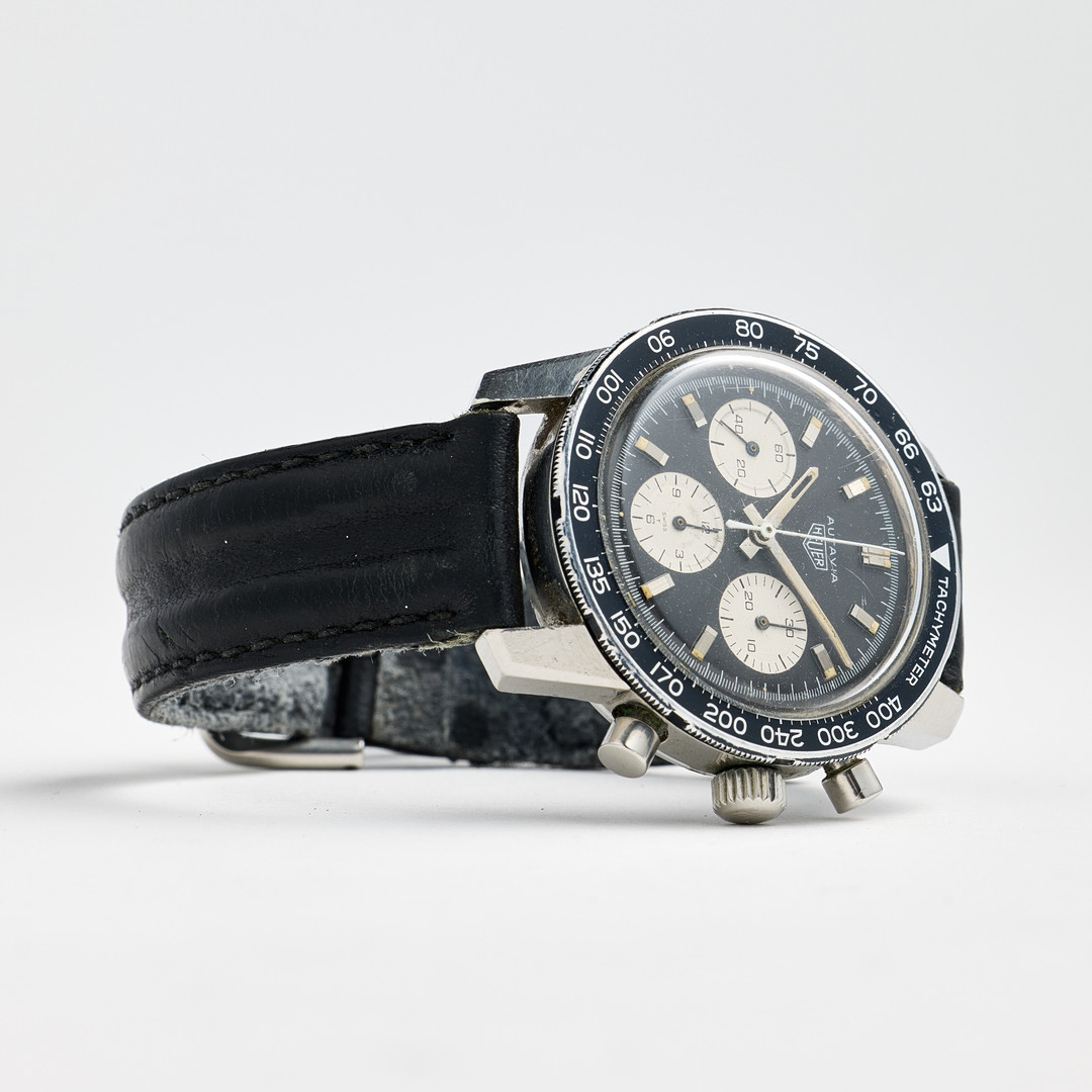 HEUER, Autavia, “Compressor Case”, “Tachymeter”, wristwatch, 40.8