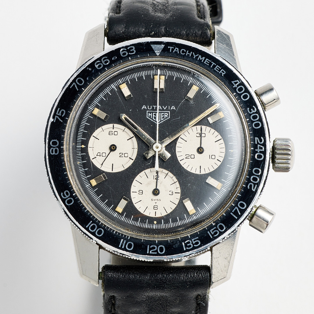 HEUER, Autavia, “Compressor Case”, “Tachymeter”, wristwatch, 40.8