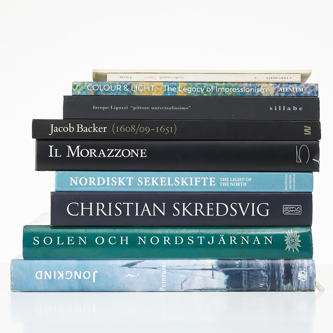 KONSTBÖCKER, 10 volymer, blandade titlar.