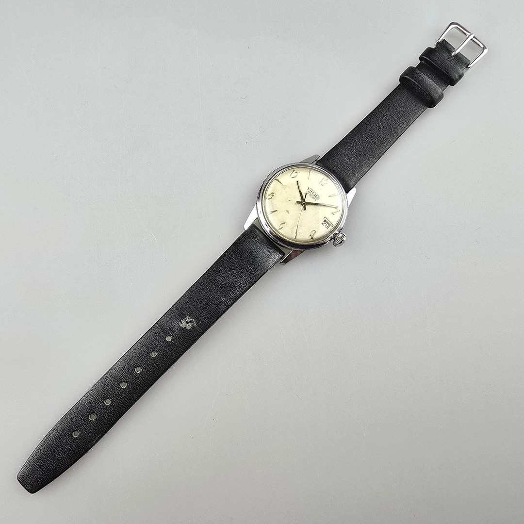 Vintage Herrenarmbanduhr "Villard", Schweiz, 1950/60er Jahre.