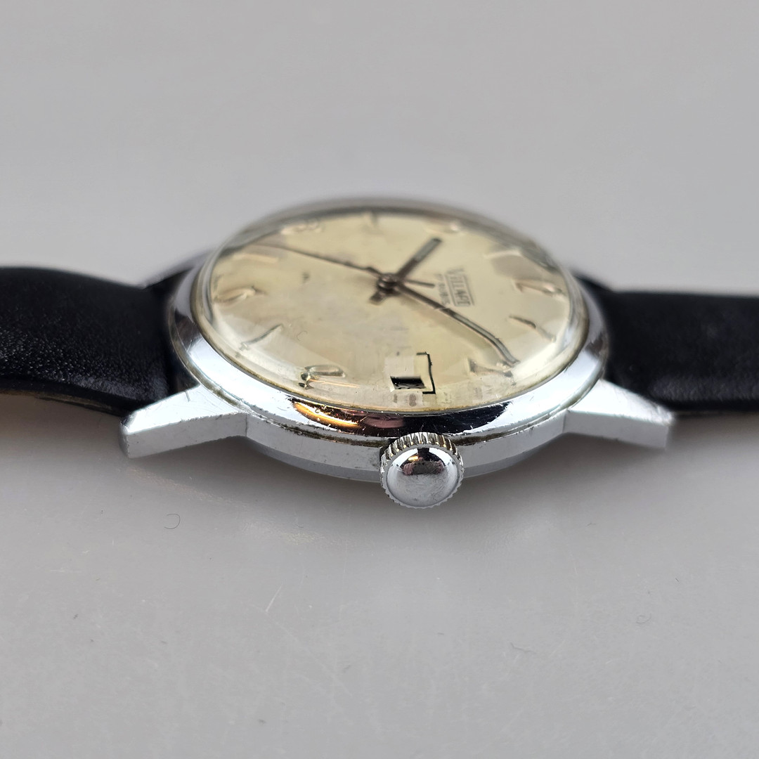 Vintage Herrenarmbanduhr "Villard", Schweiz, 1950/60er Jahre.