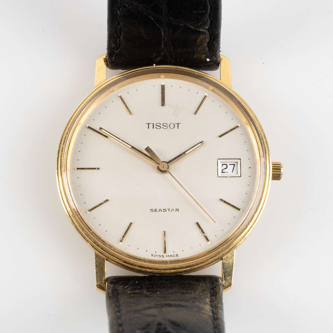 TISSOT, Seastar, armbandsur, 35 mm, 14K guld, ca 1980.