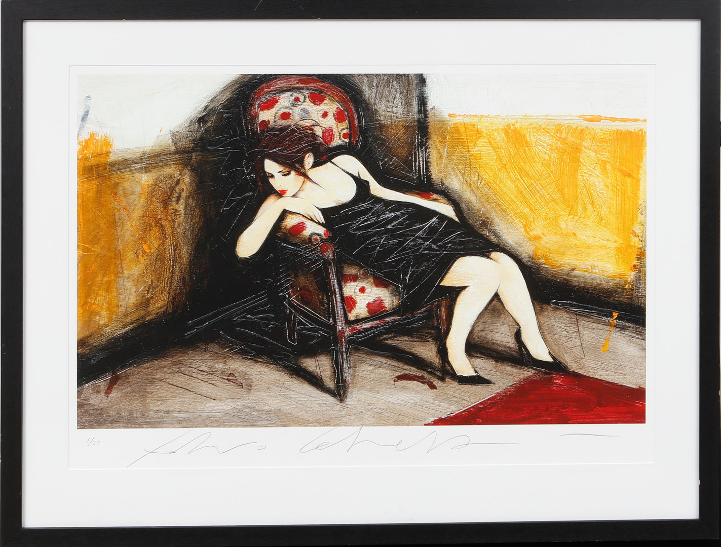 Images for 4862063. FABIO CALVETTI. Woman in earflap armchair, offset ...