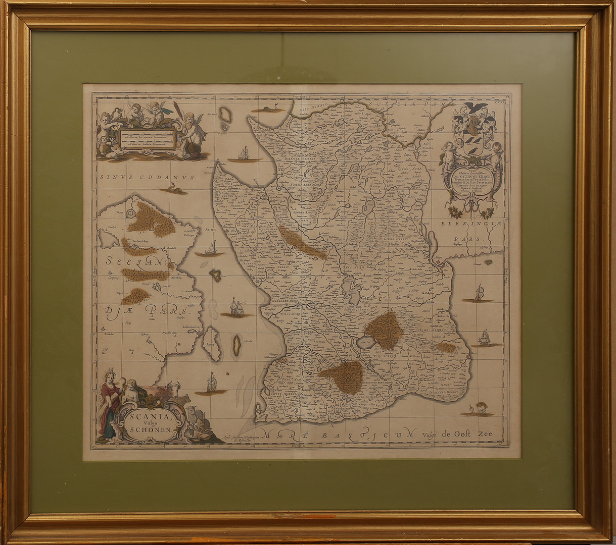 Images for 4869792. JOHANNES JANSSONIUS. MAP. Graphic sheet. “Scania ...