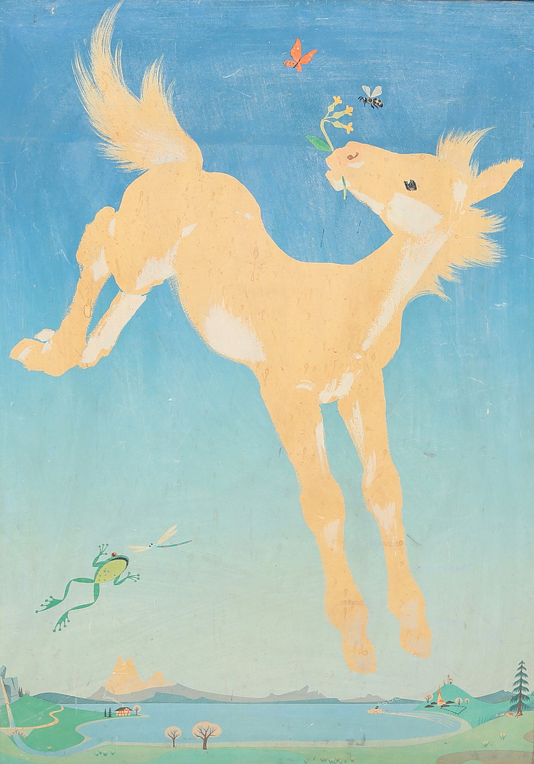 DONALD BRUN. EFTER. affisch, märkt Eidenbenz, 1900-talets första hälft.