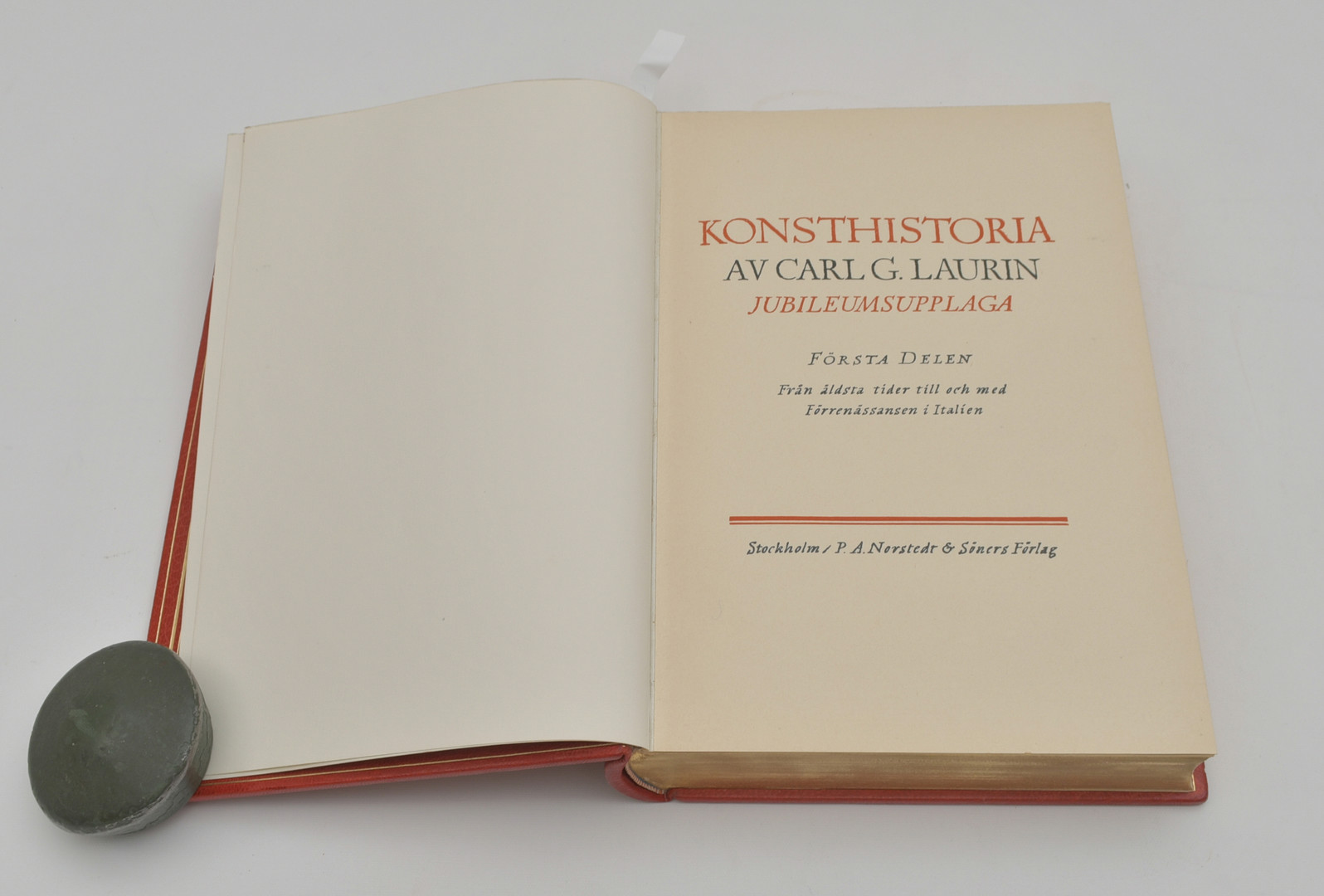 Laurin, Carl KONSTHISTORIA. Jubileumsupplaga I-III. Praktband i kassett.