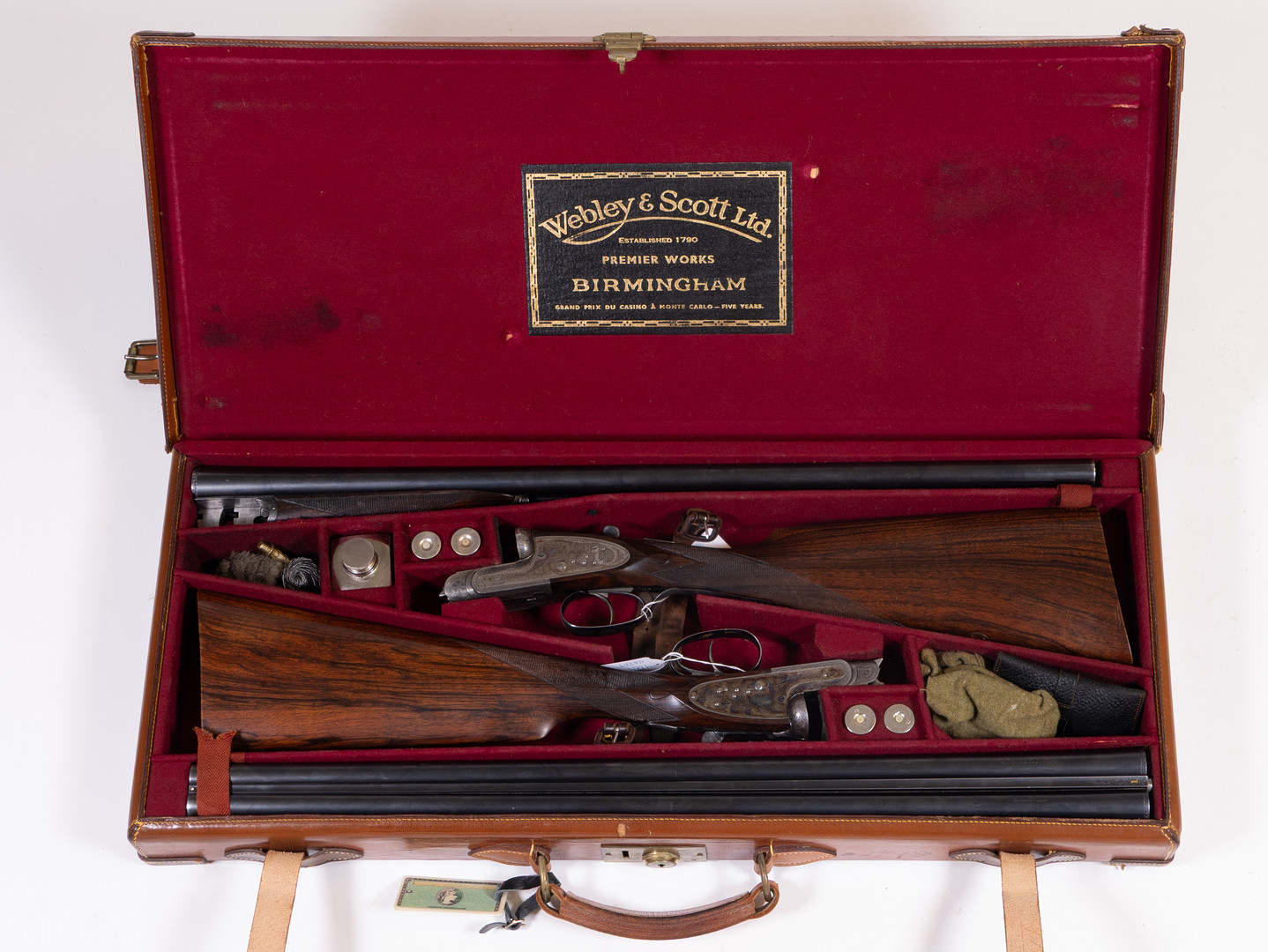 Webley & Scott Par kal. 12 Tillv.nr. 116225 SE0236304 Tillv.nr. 116224 SE0236303.