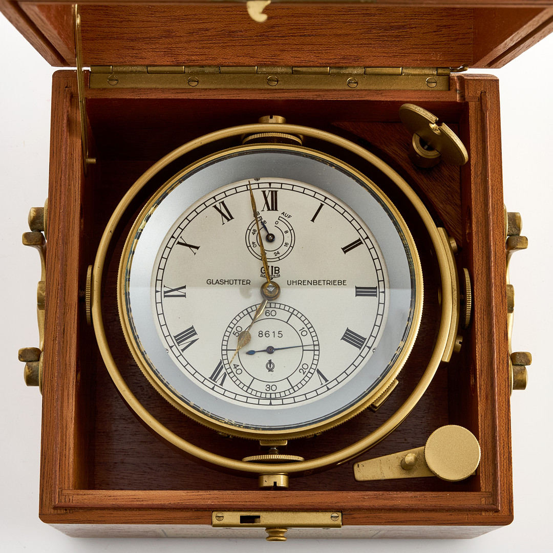 SKEPPSUR/KRONOMETER, GUB / VEB Glashütte, Tyskland, omkring 1900-talets mitt.