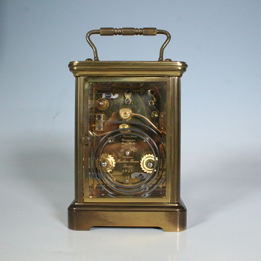MATTHEW NORMAN ゴールド置時計 1751 稼働 MATTHEW NORMAN. Tischuhr/Reiseuhr, Messing, Modell “ 1751