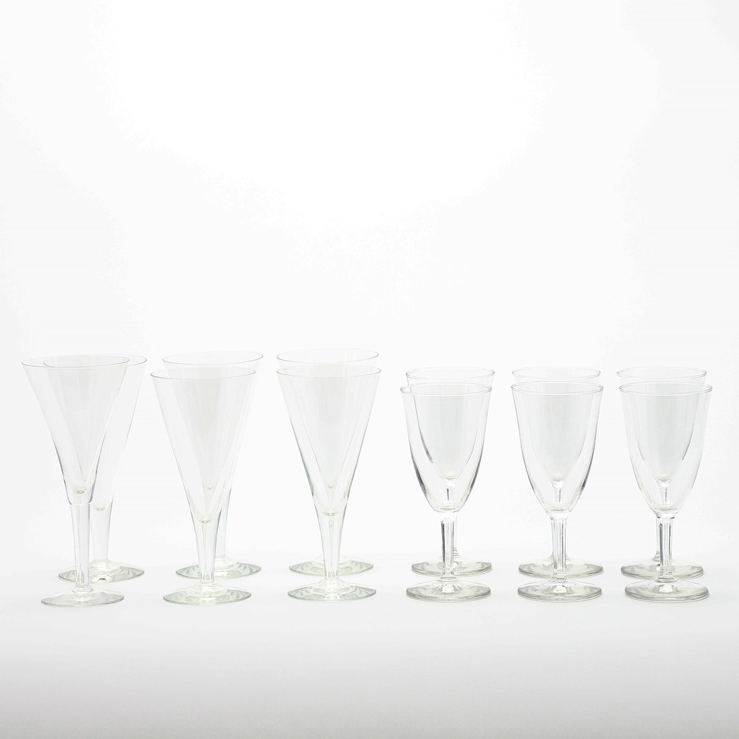 Glas, 12 stycken, (6+5+1).