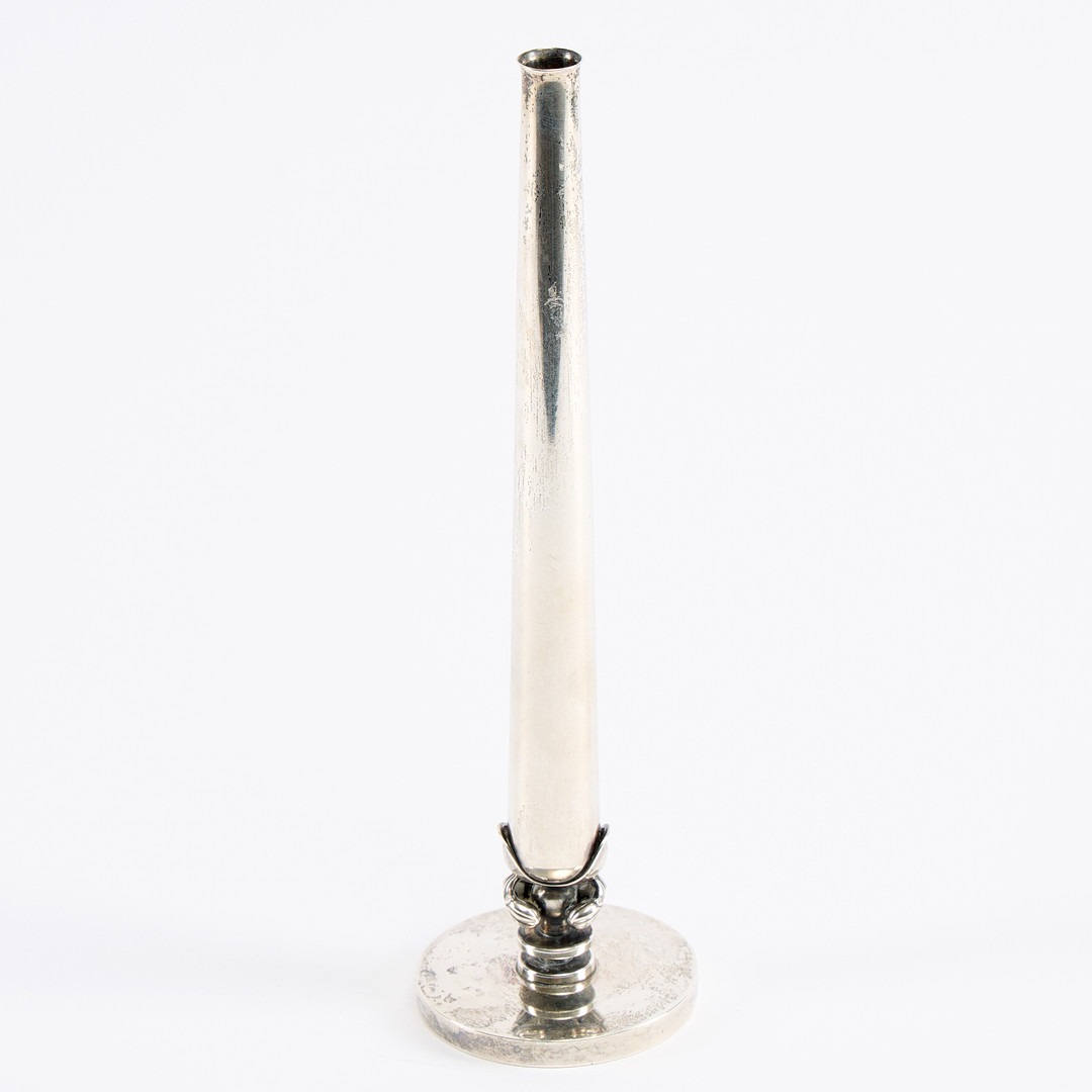 HARALD  NIELSEN. Vas, silver, modell 757, Georg Jensen, Danmark, efter 1945.