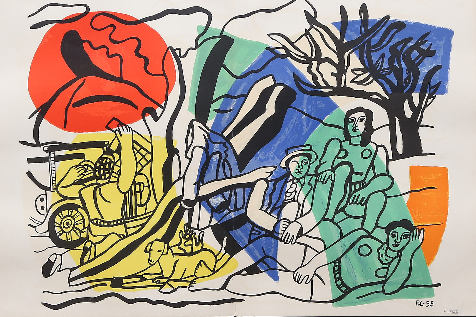 FERNAND LÉGER. "La partie de campagne".