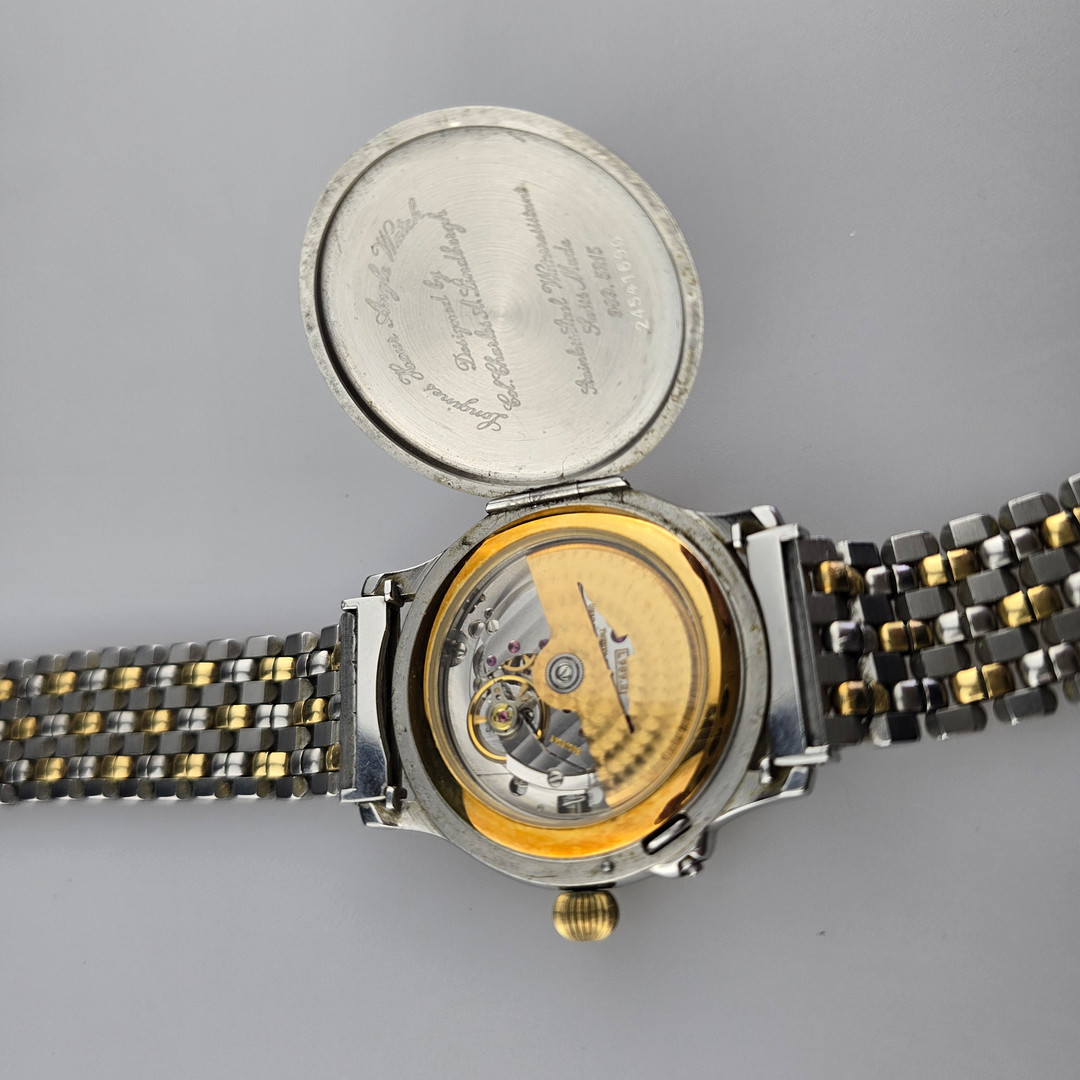 Longines Lindbergh Hour Angle, 18 ct. Gold & Edelstahl.