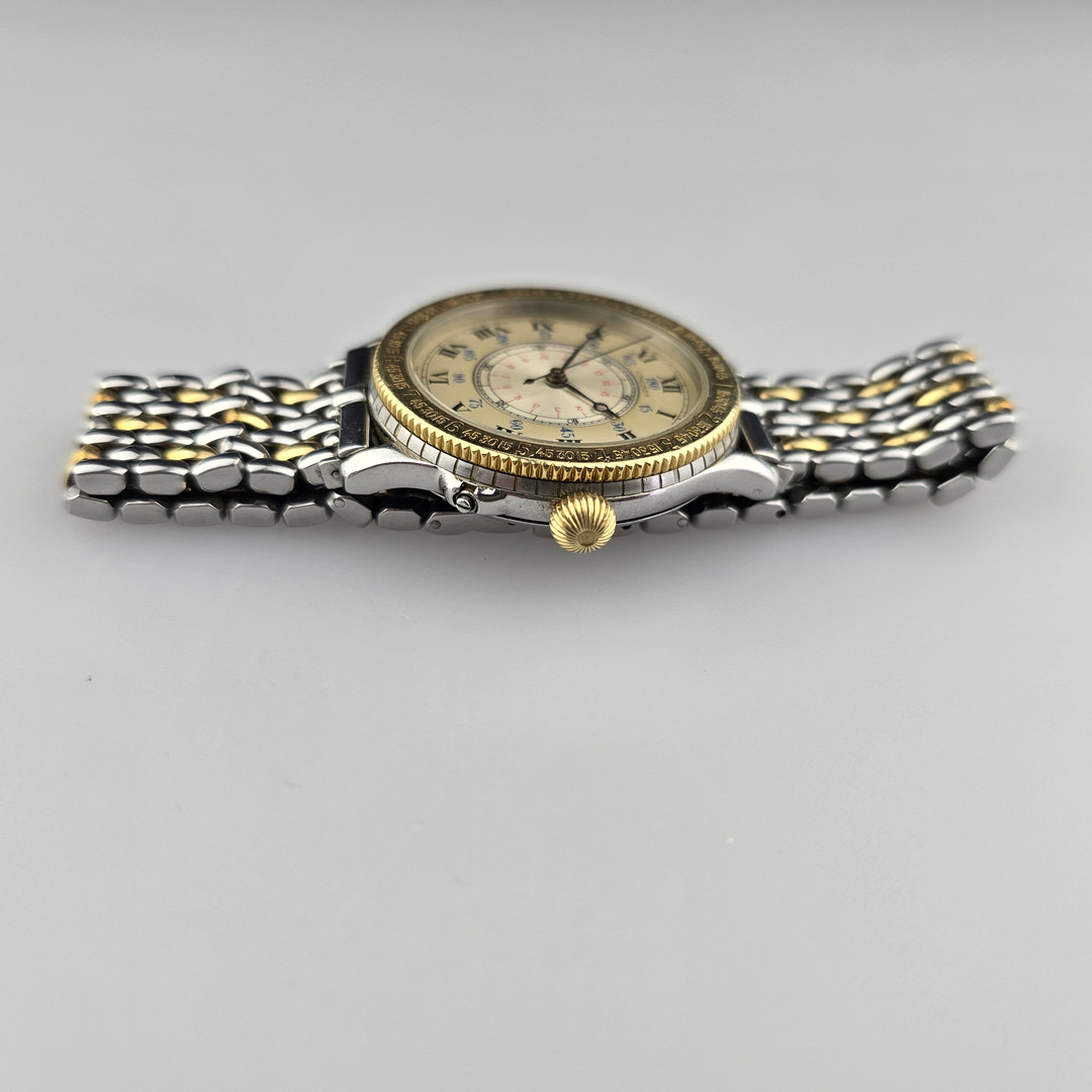 Longines Lindbergh Hour Angle, 18 ct. Gold & Edelstahl.