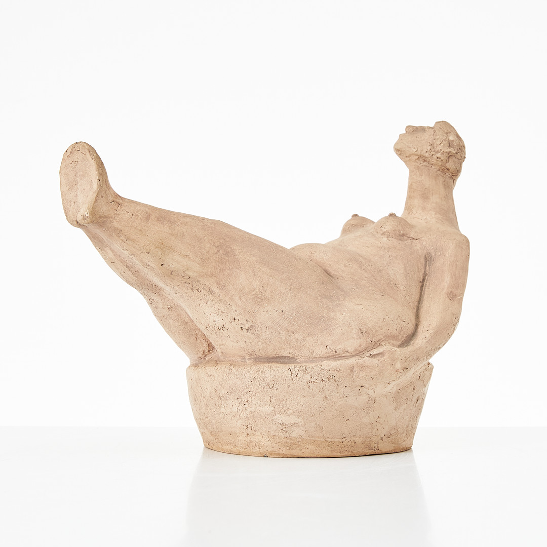ÅKE HOLM. ”Susanna i badet”, terrakotta, signerad. - Stockholms