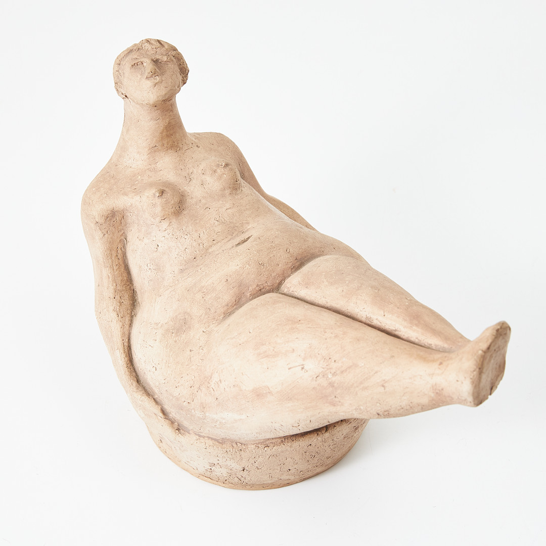 ÅKE HOLM. ”Susanna i badet”, terrakotta, signerad. - Stockholms