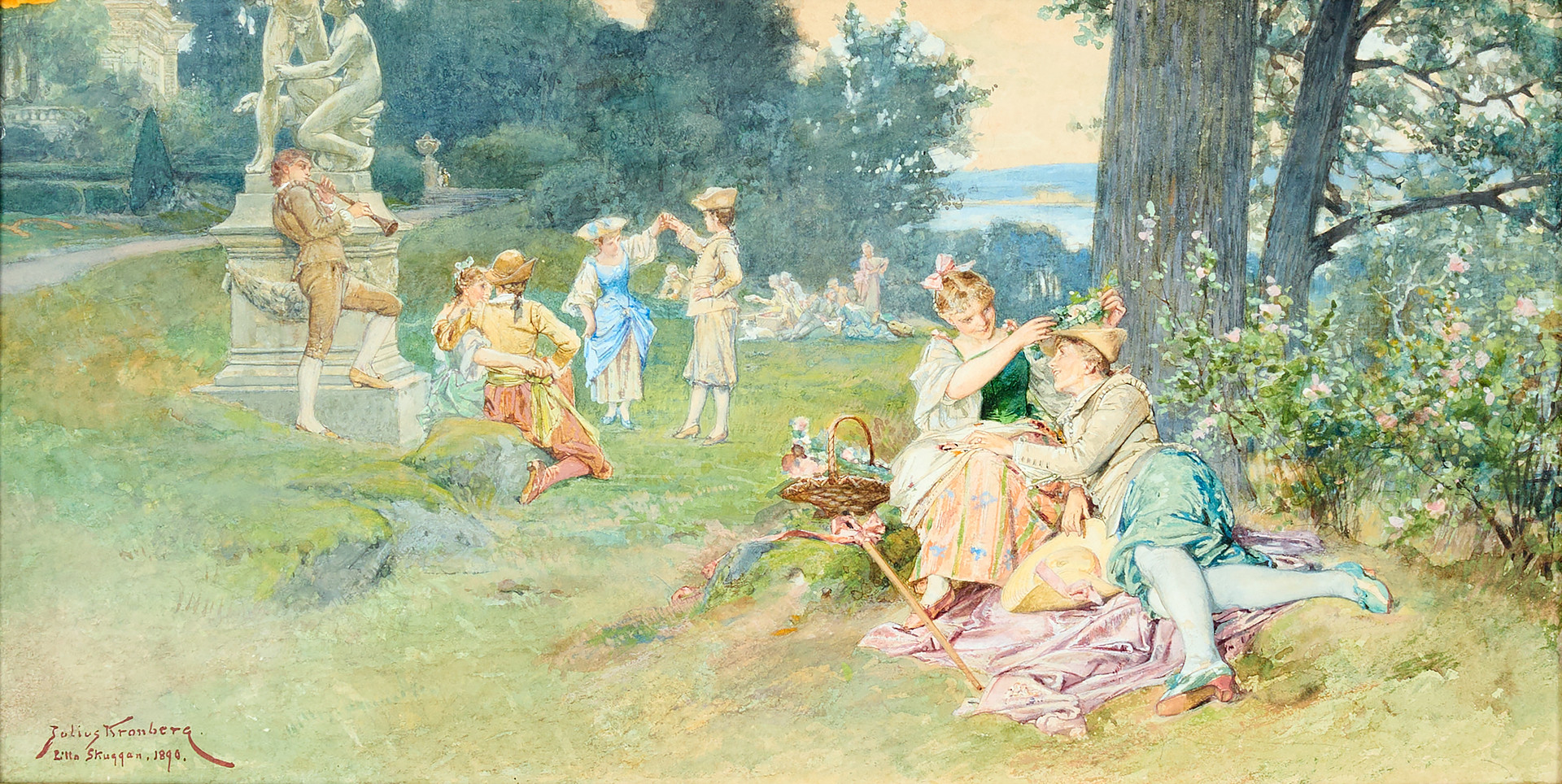 JULIUS KRONBERG (1850-1921). Motiv från lilla Skuggan.