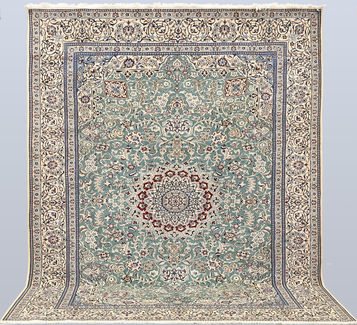 ORIENTMATTA. Nain part silk, s.k 9 LAA ca 500.000 knutar/kvm, 32 0x 204 cm.