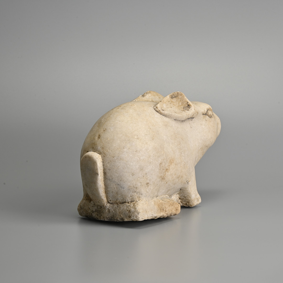 Images for 4935725. A CHINESE CARVED WHITE MARBLE RABBIT, POSSIBLY MING ...