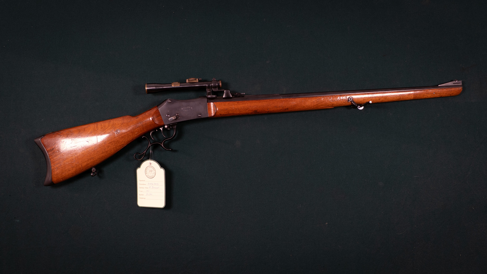 M Brunner kal. 8x57I Tillv.nr. 141.