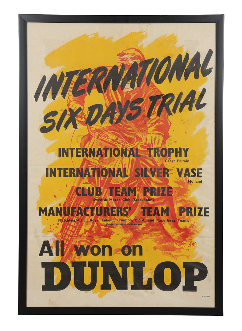 AN INTERNATIONAL SIX DAYS TRIAL POSTER.