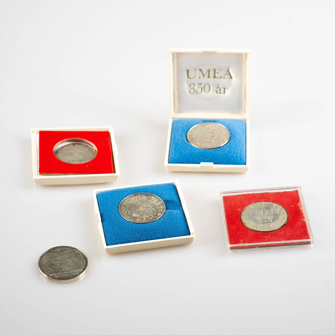 MINNESMYNT, 50 Kronor, 1975/1976, Sverige, Silver.