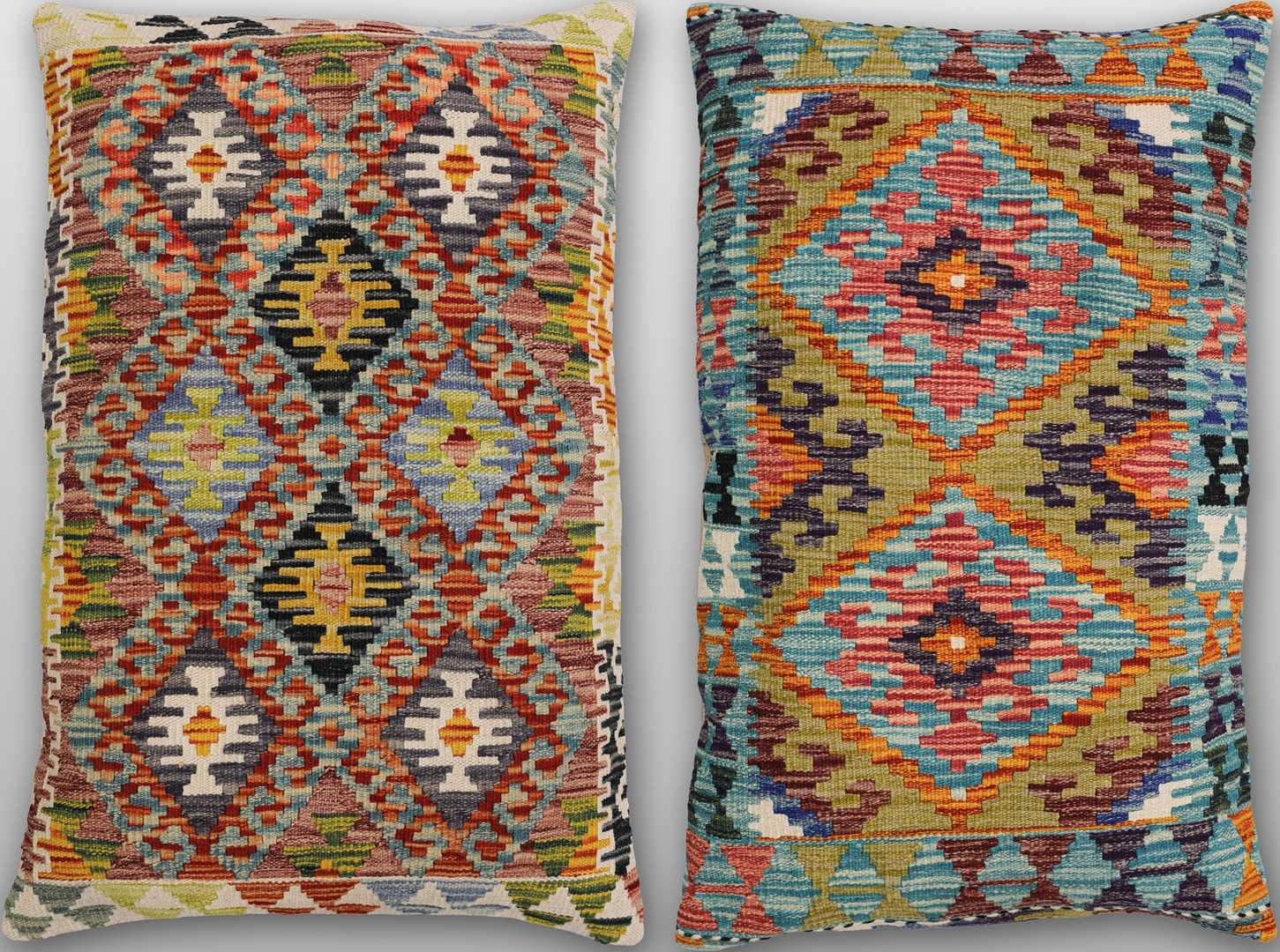 KUDDFORDAL, 2 stycken, Kelim, cirka 87 x 58 cm.