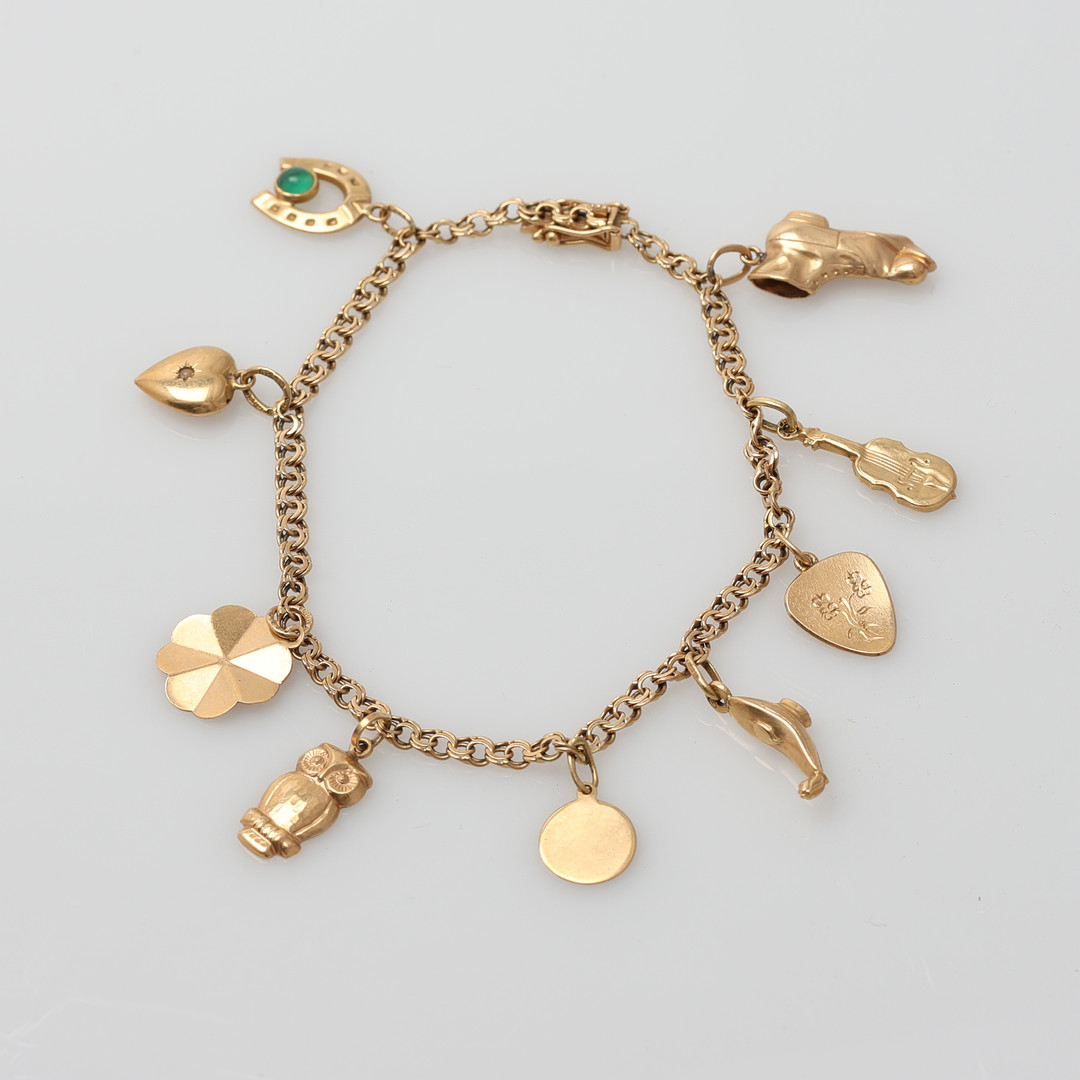 BERLOCKARMBAND, guld 18K, 1958.