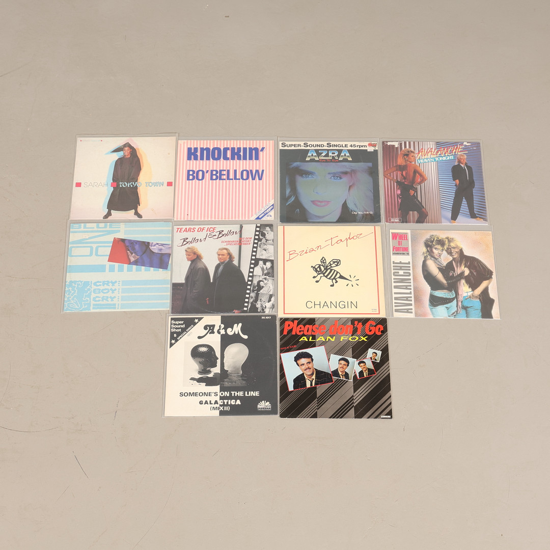 VINYLSKIVOR 10 stycken Italo Disco - Synth SIAE originalpress.