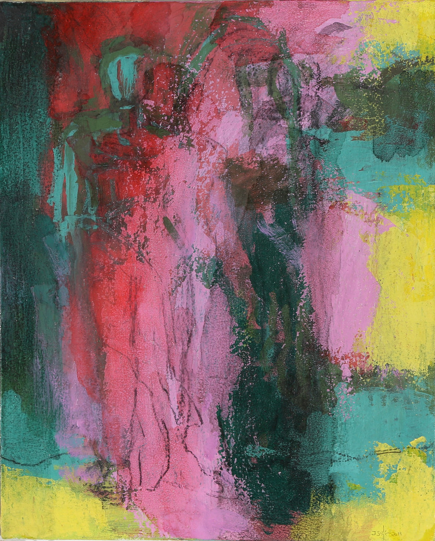 JAN SIVERTSEN (F. 1951). "Double Angel", olie på lærred.