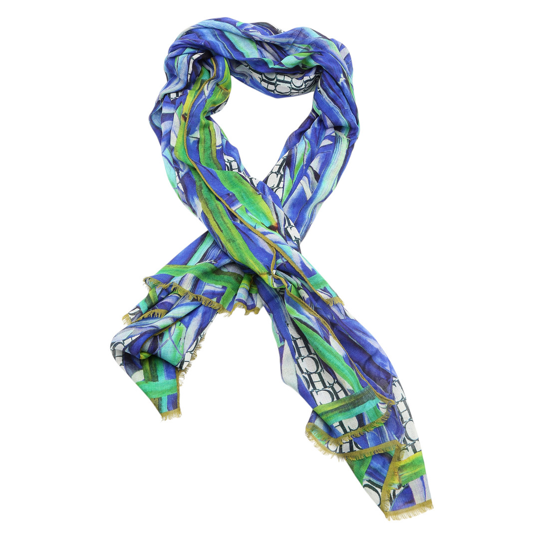 CAROLINA HERRERA. Printed silk scarf.