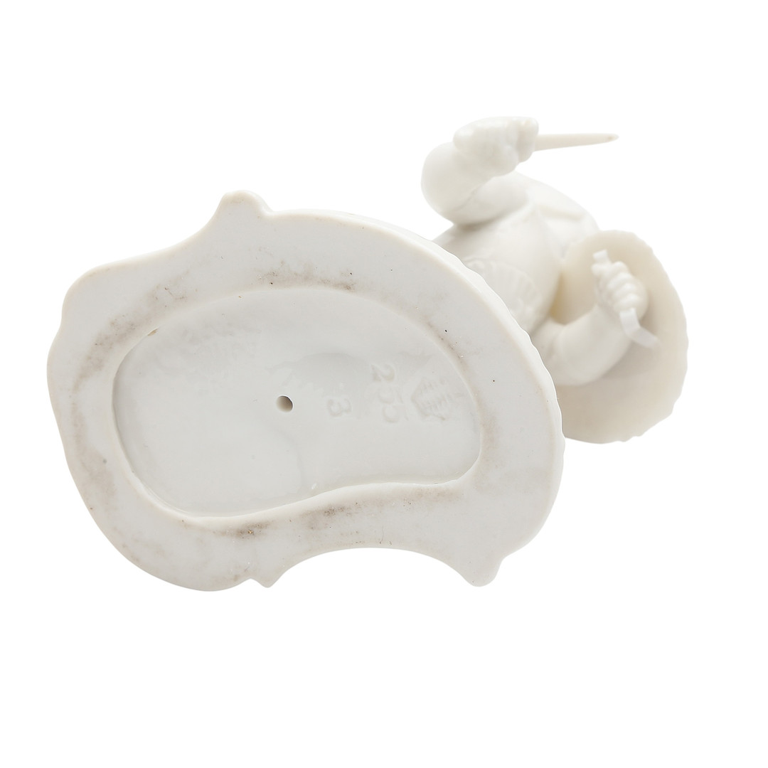 “Children”, two “Blanc de Chine” Nymphenburg porcelain figures, 20th Century.
