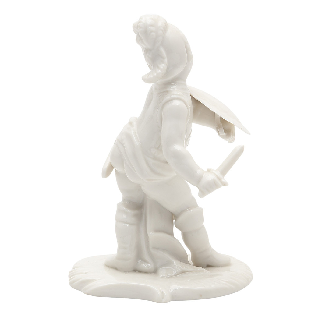 “Children”, two “Blanc de Chine” Nymphenburg porcelain figures, 20th Century.