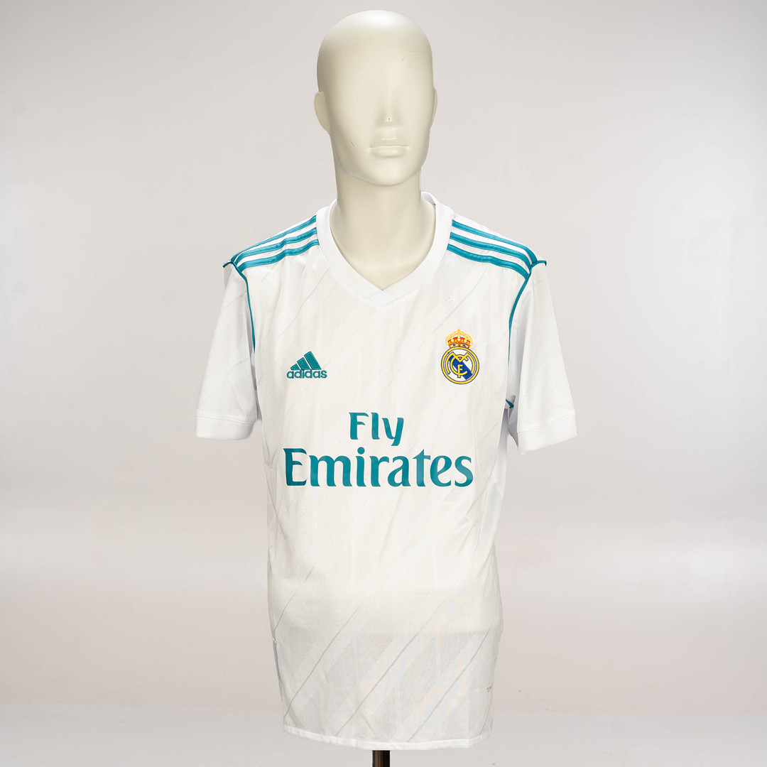 CRISTIANO RONALDO. Fotbollströja, Real Madrid, Spelarnummer 7, Signerad.