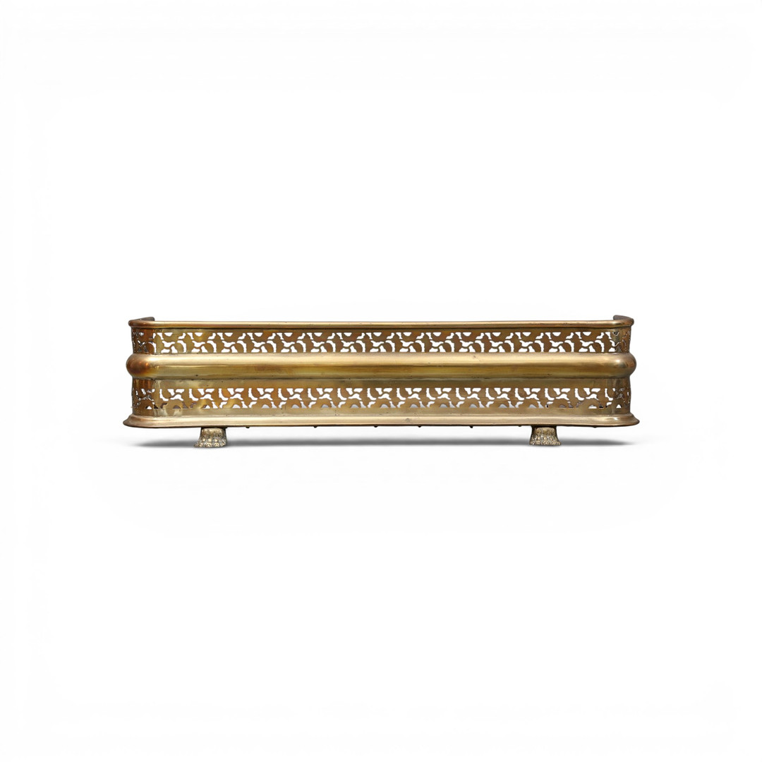 Brass fireplace front, second third of the 20th Century.