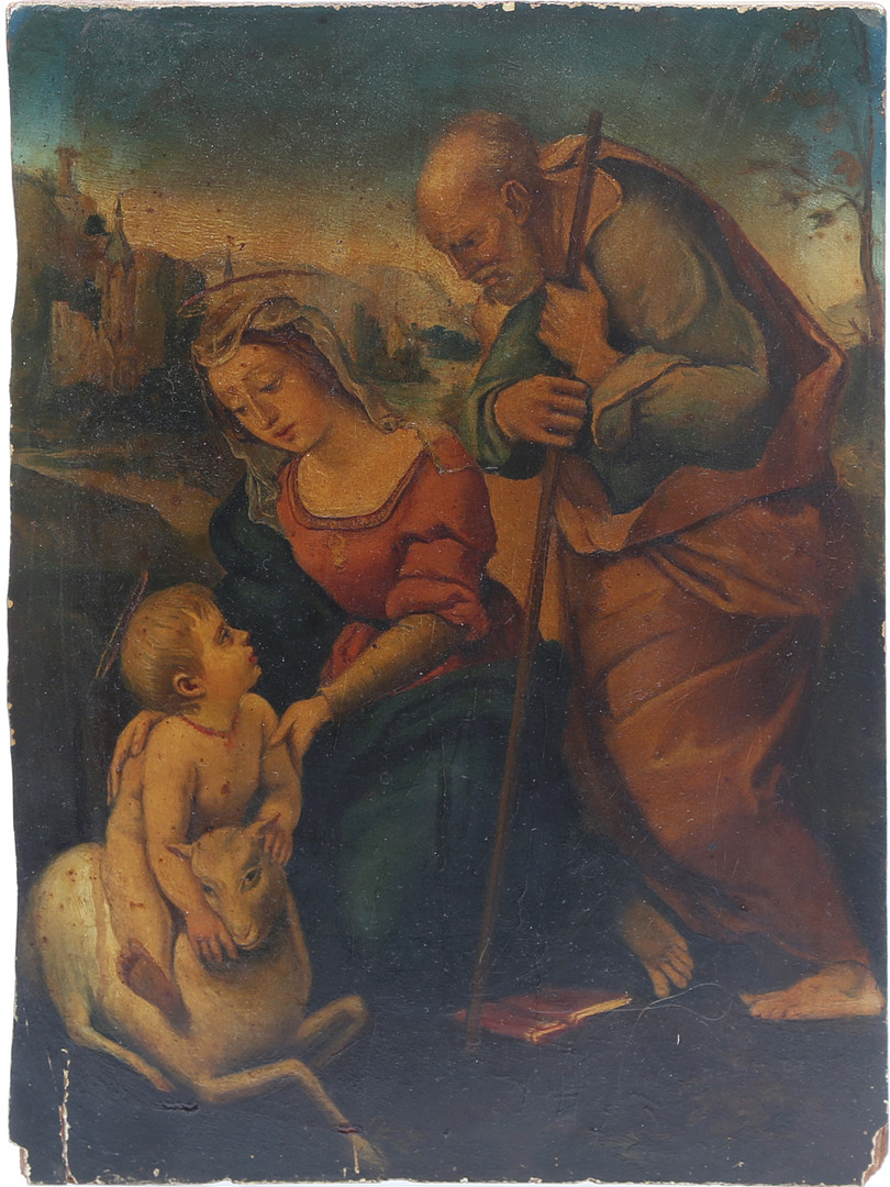 AFTER RAFAEL SANZIO. Holy Family with the Lamb.