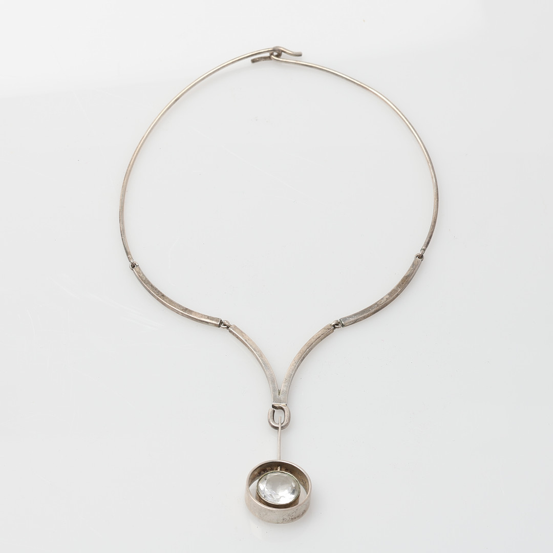 HALSRING MED PASTE, silver.