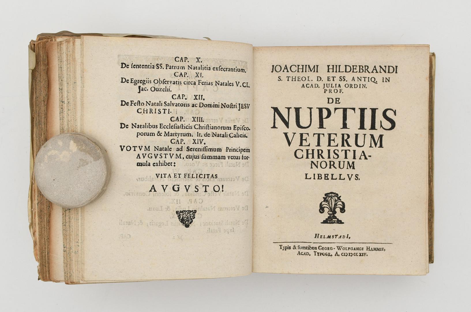 HILDEBRAND, JOACHIM. Antiquitates. Ex universa Scriptura S. selectae & secundum ordinem Librorum V. & N.T. adornatae.