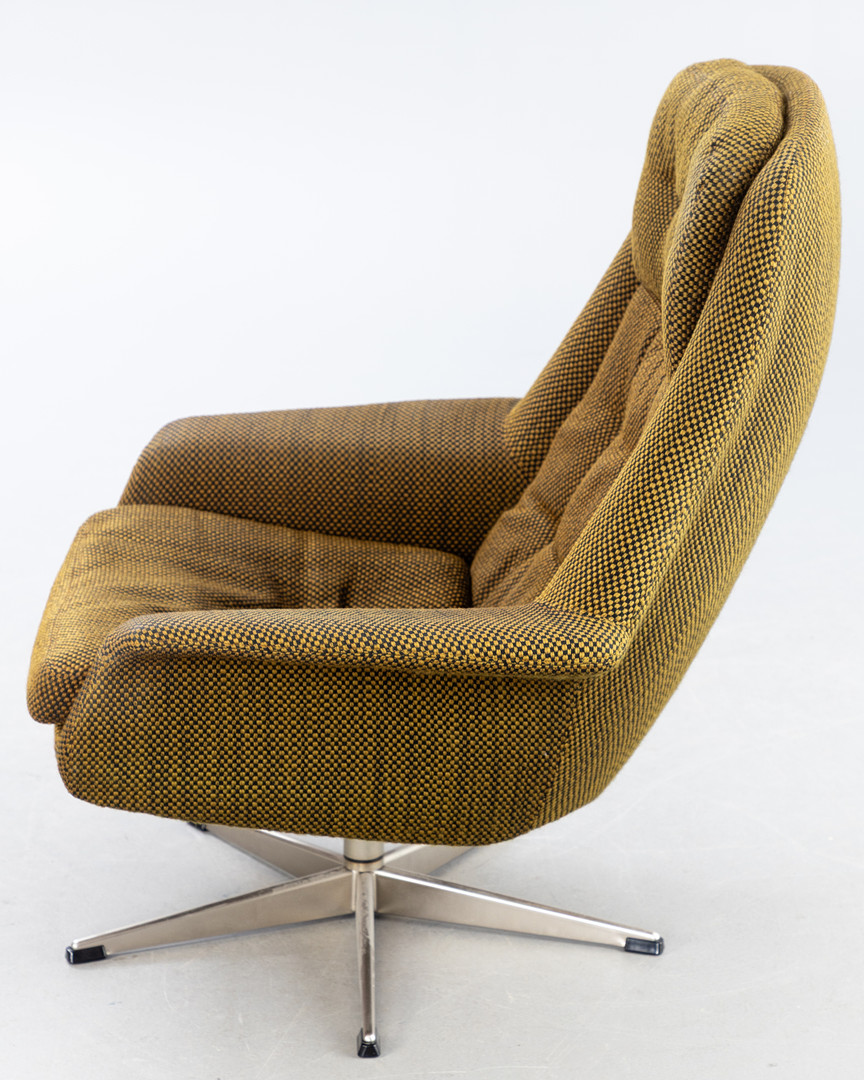 Drehsessel, wohl H.W. Klein für Bramin, Dänemark, 1960er Jahre