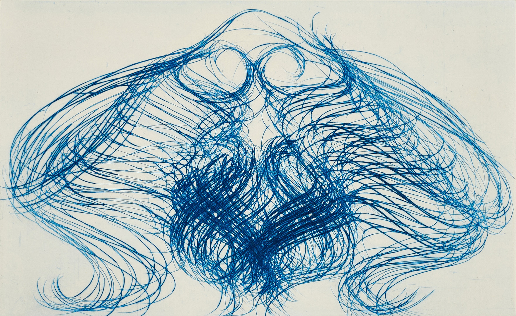 JEAN MESSAGIER (FRANKRIKE 1920-1999). 2 blad, "Entre ouies et cour" (1971-1972), signerade och numrerade 32/75, 47/75, färgetsning.