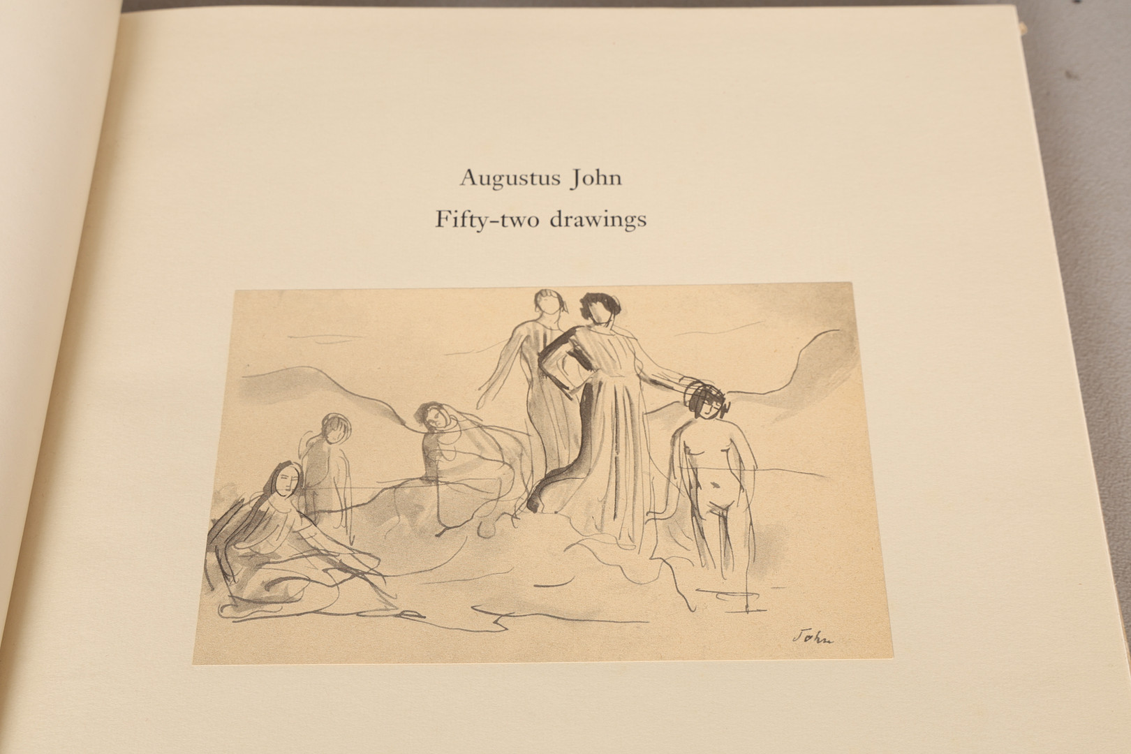 CECIL (LORD DAVID) "AUGUSTUS JOHN FIFTY-TWO DRAWINGS".