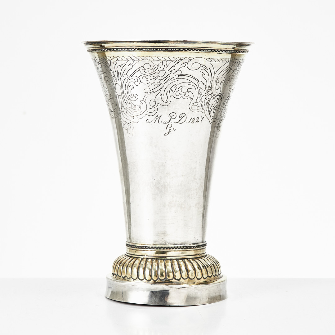 JAKOB LAMPA. Bägare, silver, rokoko, Stockholm 1778.