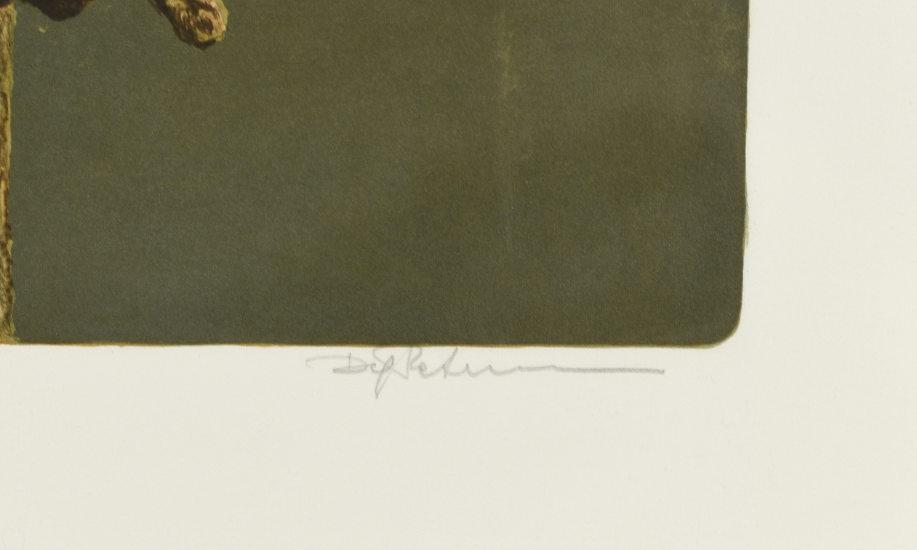 DAG PETERSON. Färglitografi, Uggla i träd, Signerad och numrerad 101/190.