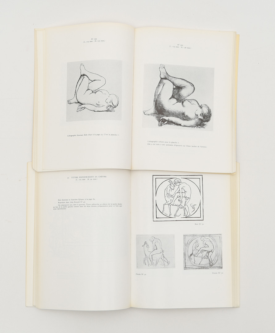 Catalogue raisonne de l'oeuvre grave et Lithographie de Aristide Maillol 1-2 by Marcel Guérin. 2 Volymer.