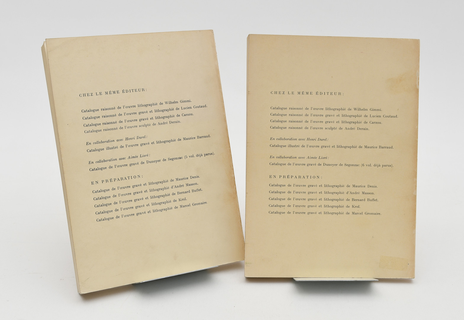 Catalogue raisonne de l'oeuvre grave et Lithographie de Aristide Maillol 1-2 by Marcel Guérin. 2 Volymer.